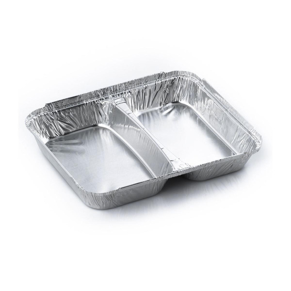 Алюминиевая форма 2-х секционная 225х175х30мм 480/330мл (R80L) Алюминиевая форма 2-х секционная 225х175х30мм 480/330мл (R80L)