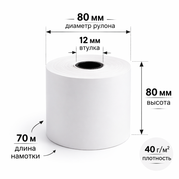 Термолента 80мм х 70м, (Д-80мм) – СМП-Склад