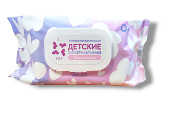 Салфетки гипоаллергенные влажные IFEELJOY с клапаном, 120шт  – СМП-Склад