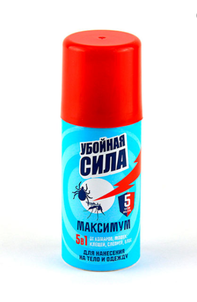 Средство репеллентное "Убойная сила Максимум" аэрозоль 100мл – СМП-Склад