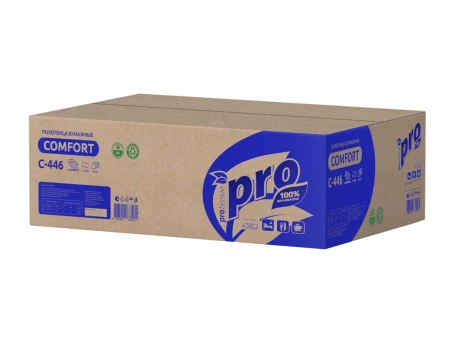 Полотенца бумажные листовые Z-сложения 1сл 200л (240х225) PROtissue (C446) – СМП-Склад, 3