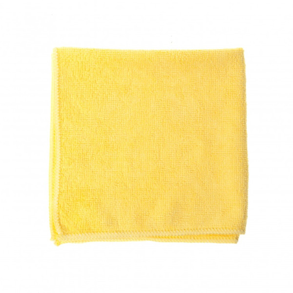 Салфетка из микрофибры махрового плетения 40х40см желтая, 320гр, 1шт Салфетка из микрофибры махрового плетения 40х40см желтая, 320гр, 1шт
