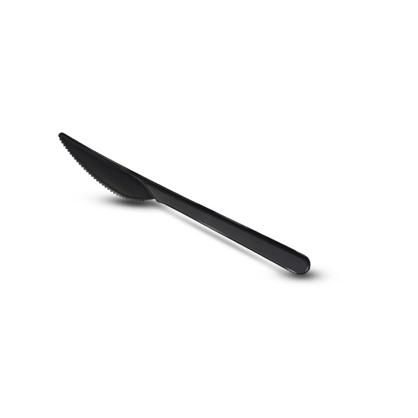 Нож столовый пластиковый 180мм ПРЕМИУМ черный
