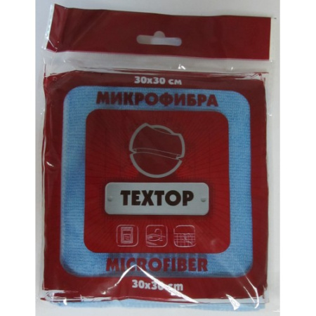 Салфетка из микрофибры 30х30 "ТТ" Premium в индивидуальной упаковке