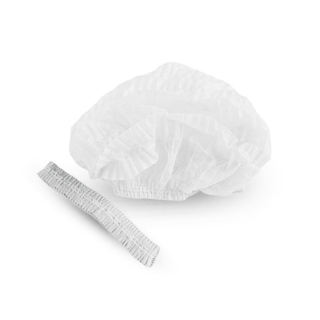 Шапочка спанбонд "Шарлотта" UNITE белая одноразовая, 100шт