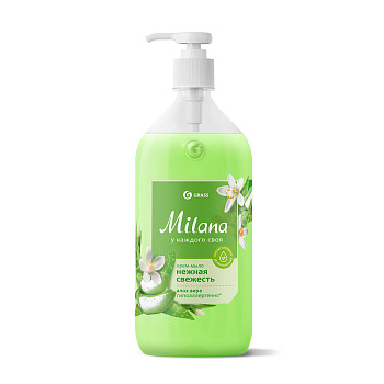 Жидкое мыло MILANA "Алое Вера" с дозатором 1л – СМП-Склад