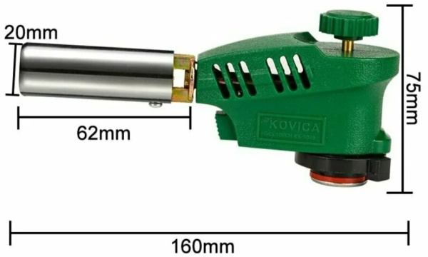 Горелка газовая KOVICA KS-1005 зеленая