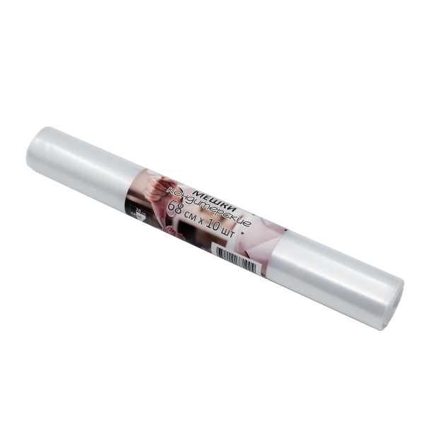 Мешок кондитерский Aleks Parks 68см в рулоне прозрачный 90мкр 10шт 