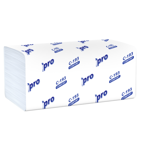 Полотенца бумажные листовые V-сложения 1сл 250л 33гр/м PROtissue (C193)