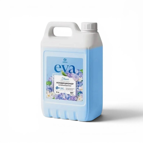 Кондиционер для белья Grass EVA Flower, 5кг (голубой) – СМП-Склад
