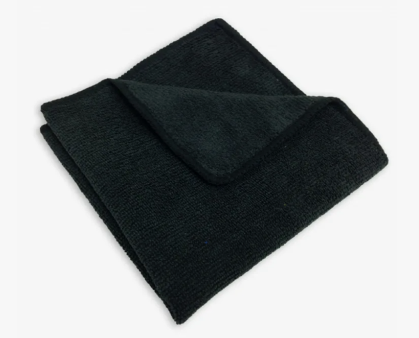 Салфетка из микрофибры 40х40 черная 220гр Салфетка из микрофибры 40х40 черная 220гр