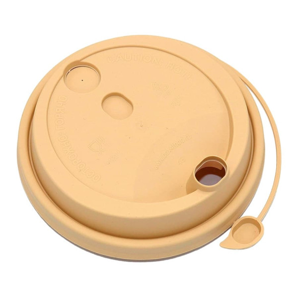 Крышка для стакана 300-500мл Д-90мм Крафт (ПП)