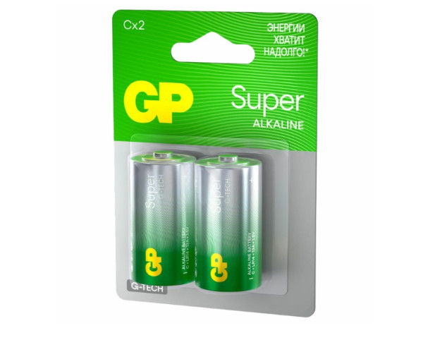 Батарейка GP Super Alkaline С Оригинал LR14 (1,5V, 2/20/160), 1шт  Батарейка GP Super Alkaline С Оригинал LR14 (1,5V, 2/20/160), 1шт