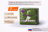 Салфетки бумажные 2сл 25л (33х33см) Plushe Premium Carre Зеленый  – СМП-Склад (миниатюра), 2