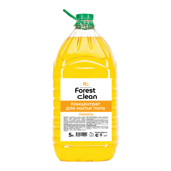 Моющее средство для пола FOREST CLEAN концентрат "Лимон", 5л ПЭТ – СМП-Склад
