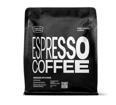 Кофе натуральный в зернах "Эфиопия Иргачефф", Tasty Coffee, моносорт эспрессо, 250 гр 