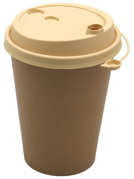 Крышка для стакана 300-500мл Д-90мм Крафт (ПП)