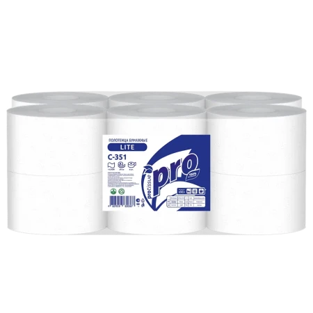 Полотенце бумажные в рулоне 1сл 275м PROtissue с центральной вытяжкой с перфорацией (C351) – СМП-Склад, 2