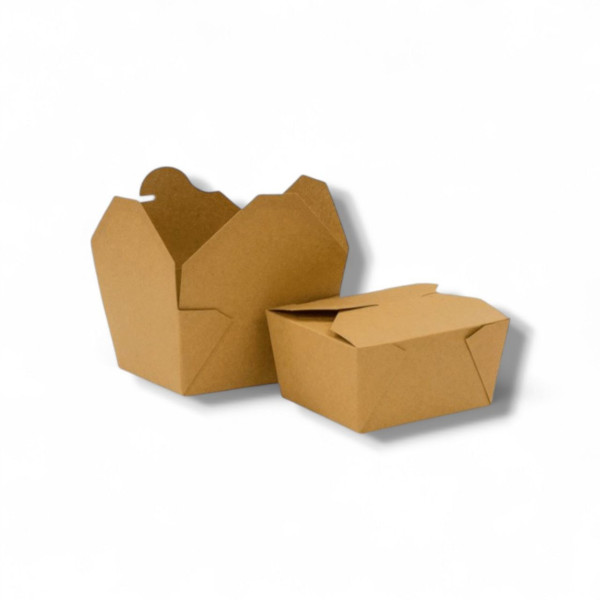 Короб бумажный под лапшу (110x90x73) ECO FOLD BOX 600 DoEco крафт – СМП-Склад